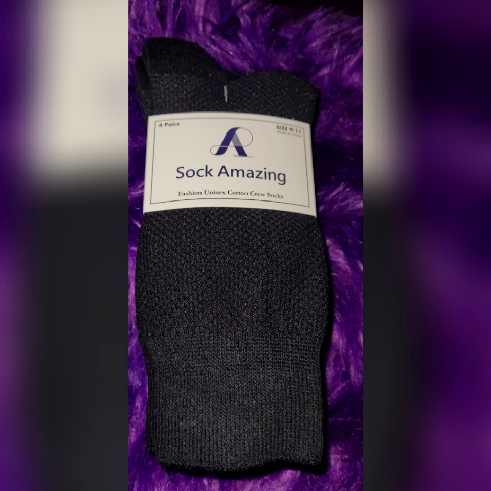 4 Pack Of Unisex Sock Amazing Crew Socks